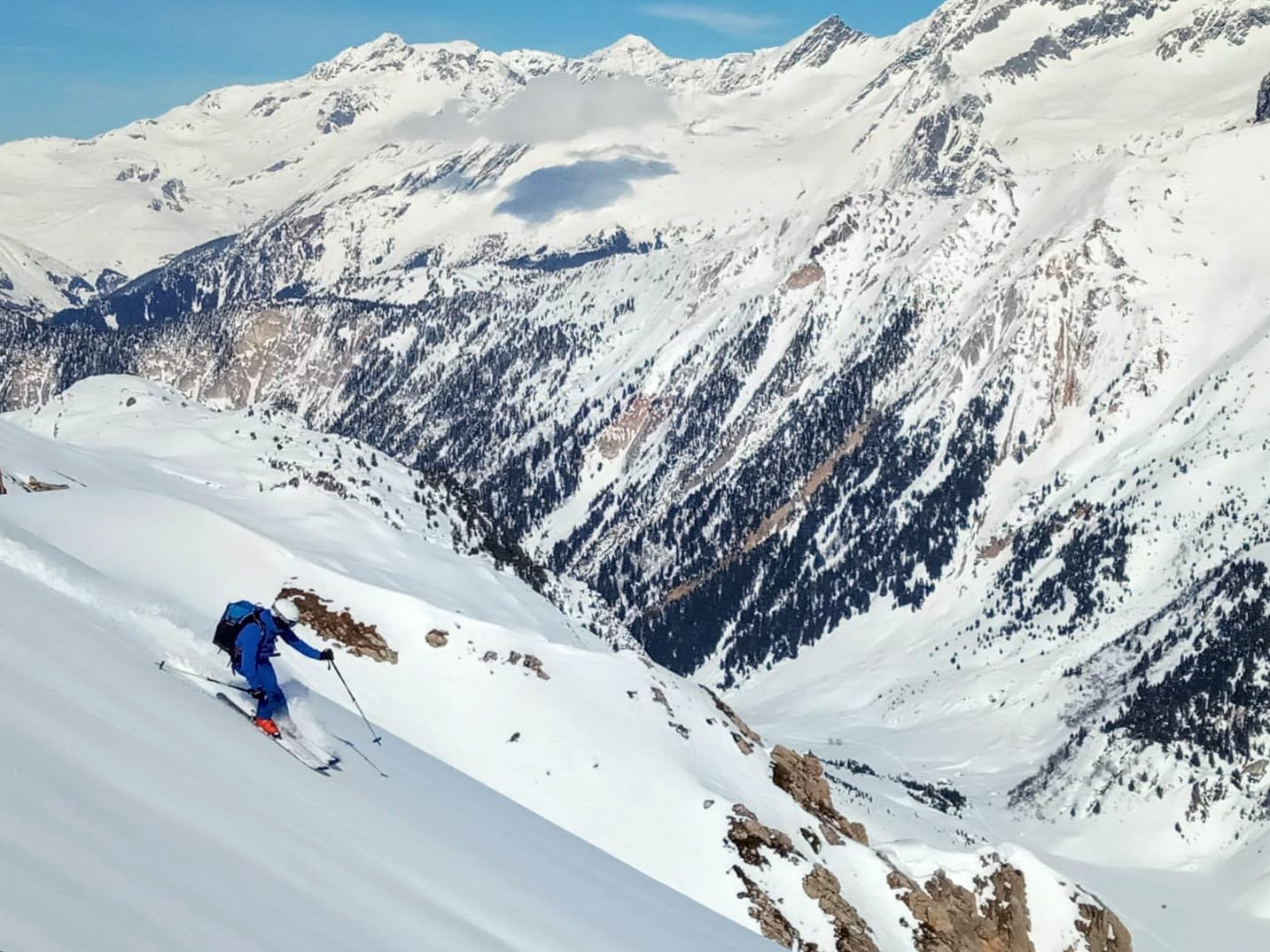 Dropping into La Grande Val