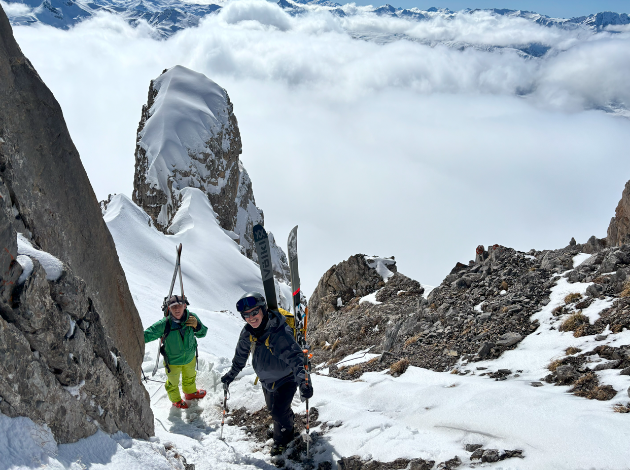 Taking a moment to enjoy the view.