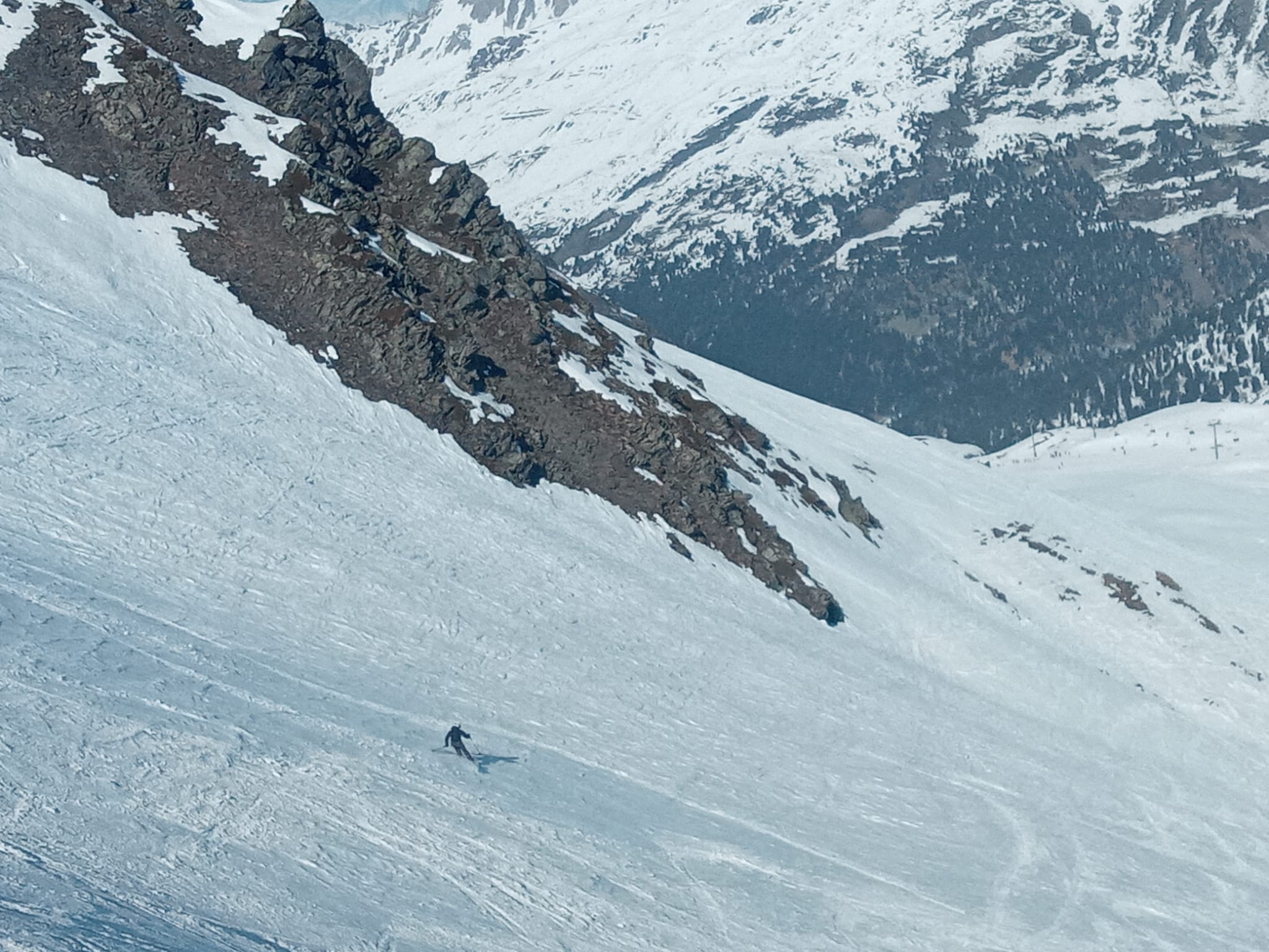 Endless turns on the vast Cote Brune face.