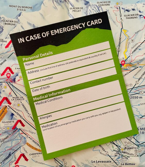 Lexicon: emergency card