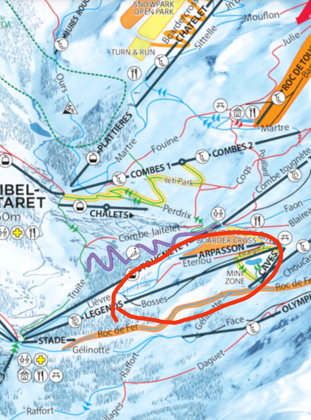 Legends FreeRide zone.