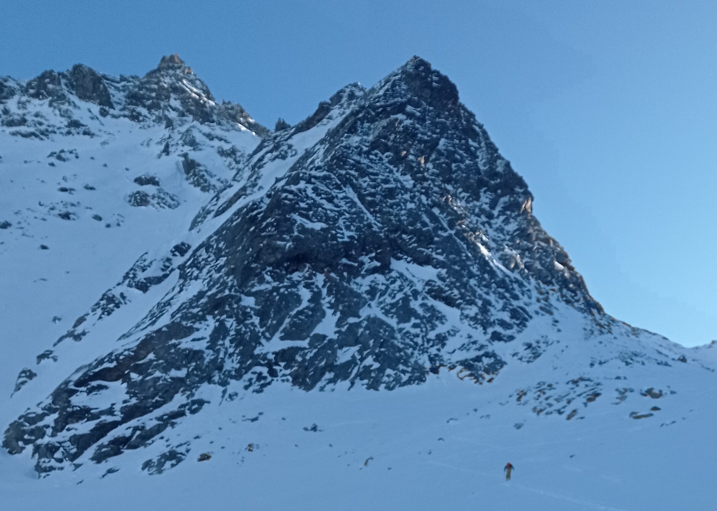 Touring through spectacular mountain scenery. 