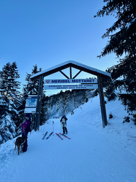 Exiting 'Natural Reserve of Plan de Tuéda' / joining the blue 'Ours' piste