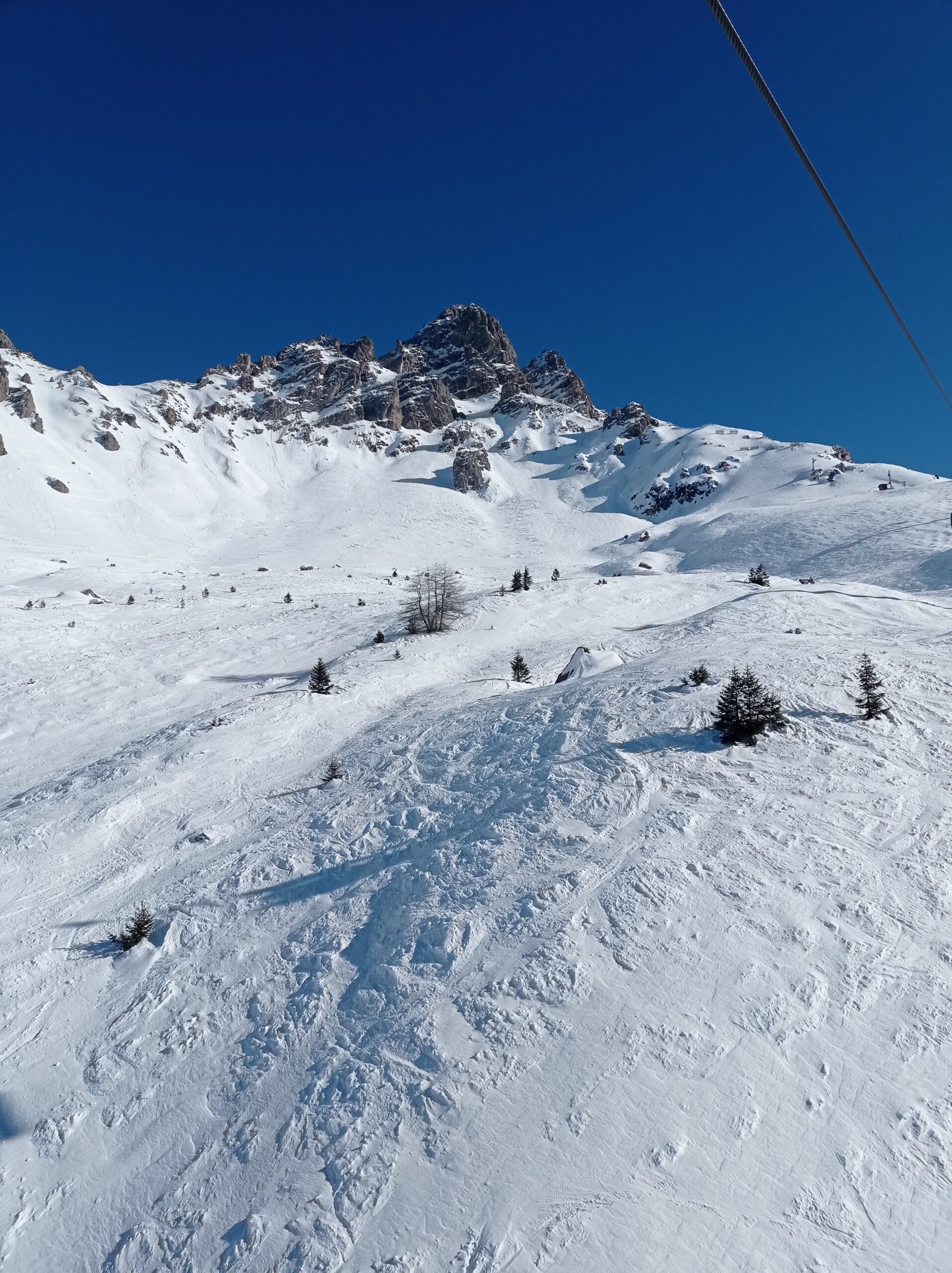 Some of the spectacular terrain on offer under the Dent de Burgin.