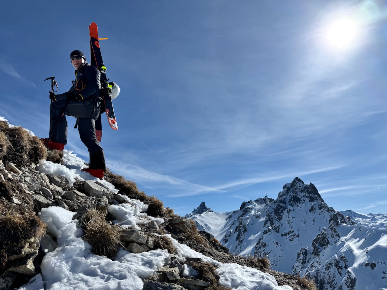 Heading to the top of the obvious knoll